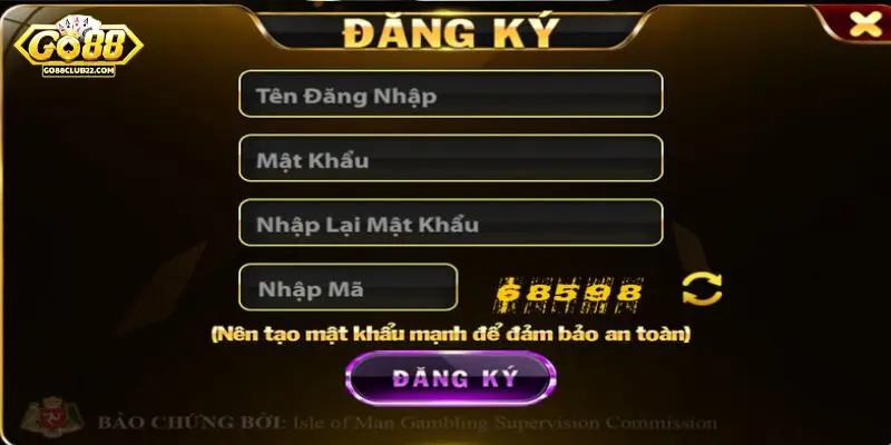 Hướng dẫn chi tiết cách đăng ký Go88